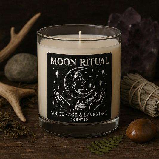 Moon Ritual scented soy candle